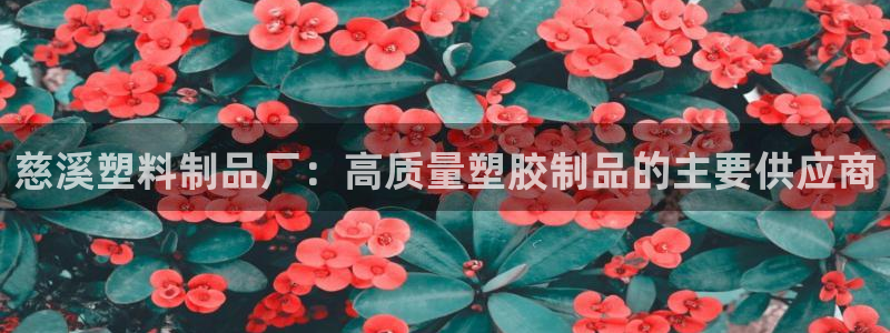 古天乐代言澳门太阳是真的吗：慈溪塑料制品厂：高质量塑胶制品的