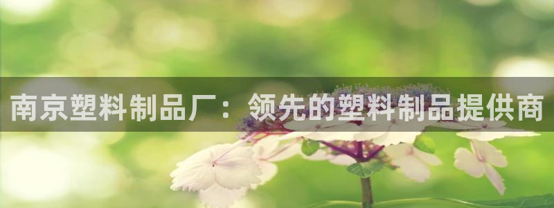 太阳集团网站游戏：南京塑料制品厂：领先的塑料制品提供商
